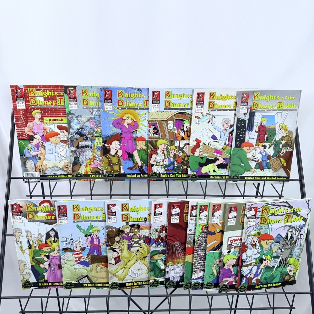 Knights Of The Dinner Table 31-37 40-45 47-49 lot Kenzer And Company